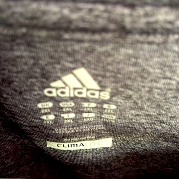 Adidas 2XL climalite shirt, like new, too small for me. - Picture 3 of 4